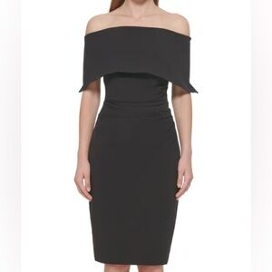 Vince Camuto Off-The-Shoulder Sheath